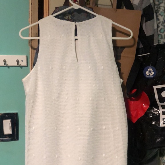 White laced Ann Taylor dress. - Picture 4 of 5